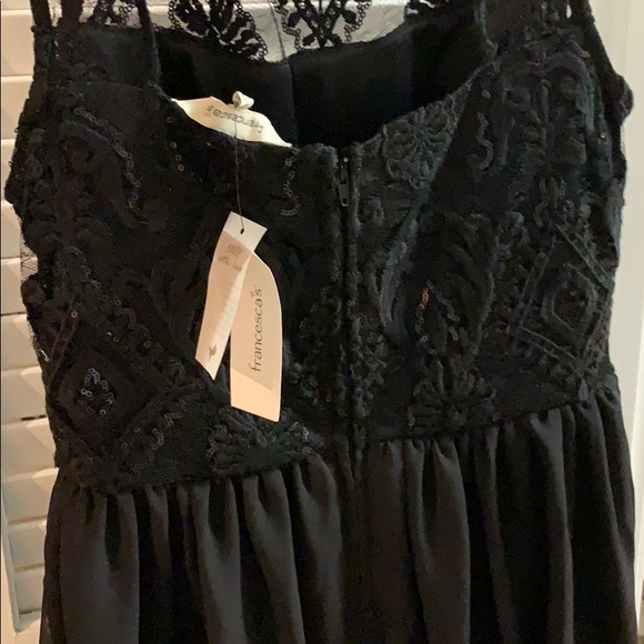 Francesca’s Black dress with sequence - Picture 3 of 5
